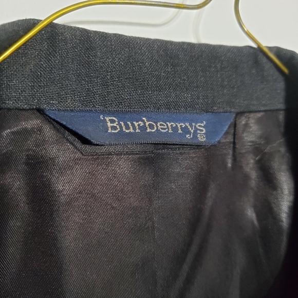 27) BURBERRYS' Vintage Blazer Pure Wool USA Made Sz. 40 - Picture 2 of 10